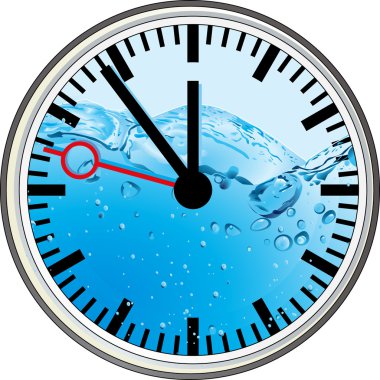 Wasser-Uhr clipart