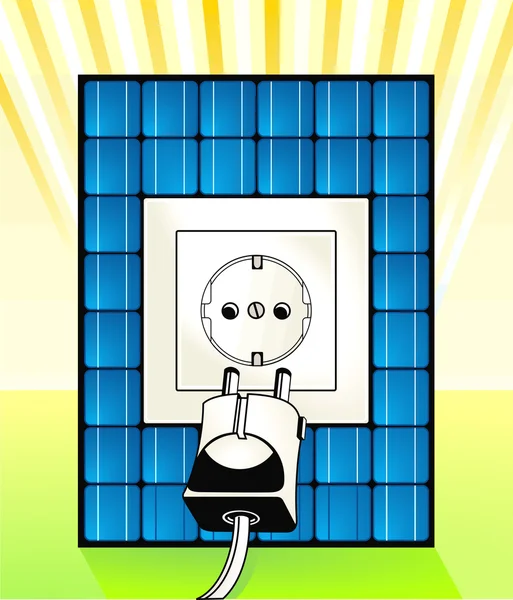 Solarstrom — Image vectorielle