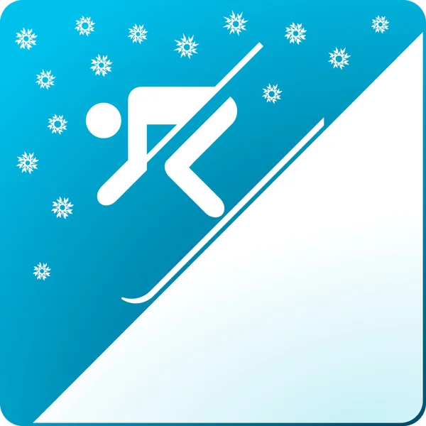 Ski-Schnee — Stockvector