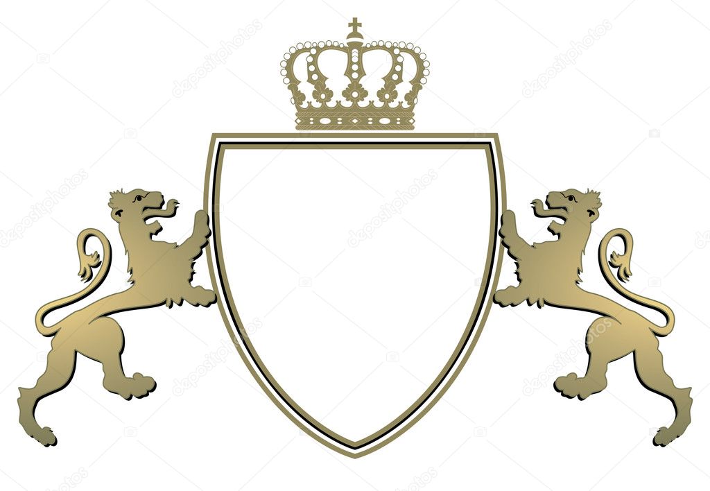 Wappen schreitende Löwen, Krone