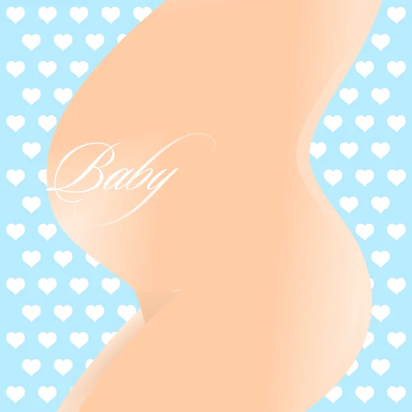 Baby-Bauch — Stock vektor