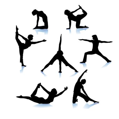 Yoga gymnastilk clipart