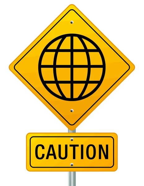 Caution World — Stock Vector