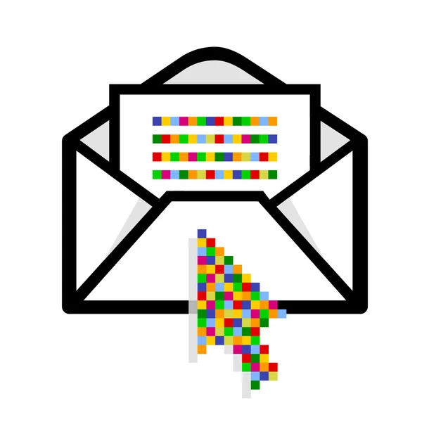 Bunte courrier — Image vectorielle