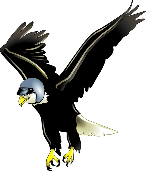 Adler mit dümen — Stok Vektör