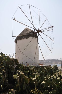 Mykonos Adası yel değirmeni