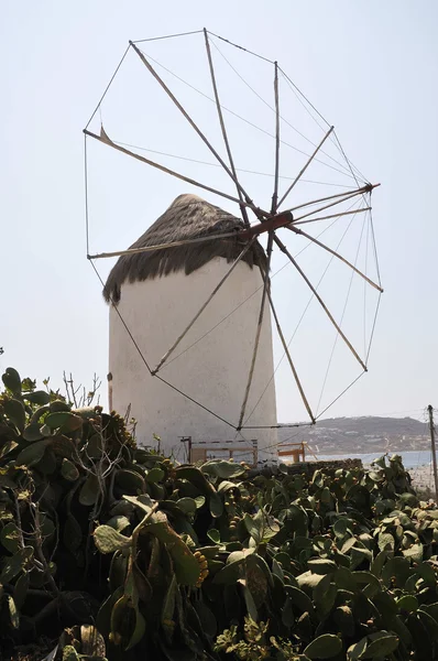 MYKONOS ISLAND windmill — Stock Photo, Image
