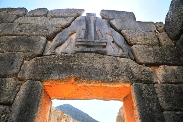 Løveporten Mycenae . - Stock-foto
