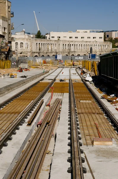 エルサレム トラム線 — ストック写真