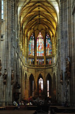 Church Saint Vitus Cathedral in Prague clipart