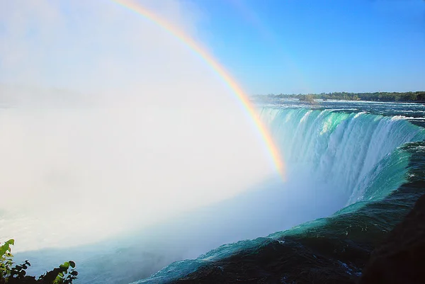 Rainbow on Niagara falls — Stock Photo, Image