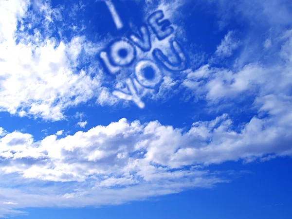 Message in te sky. — Stock Photo, Image