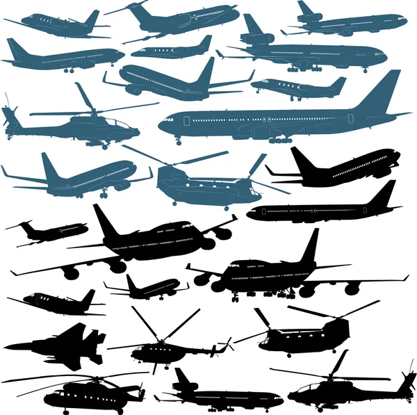 Airplanes — Stock Vector