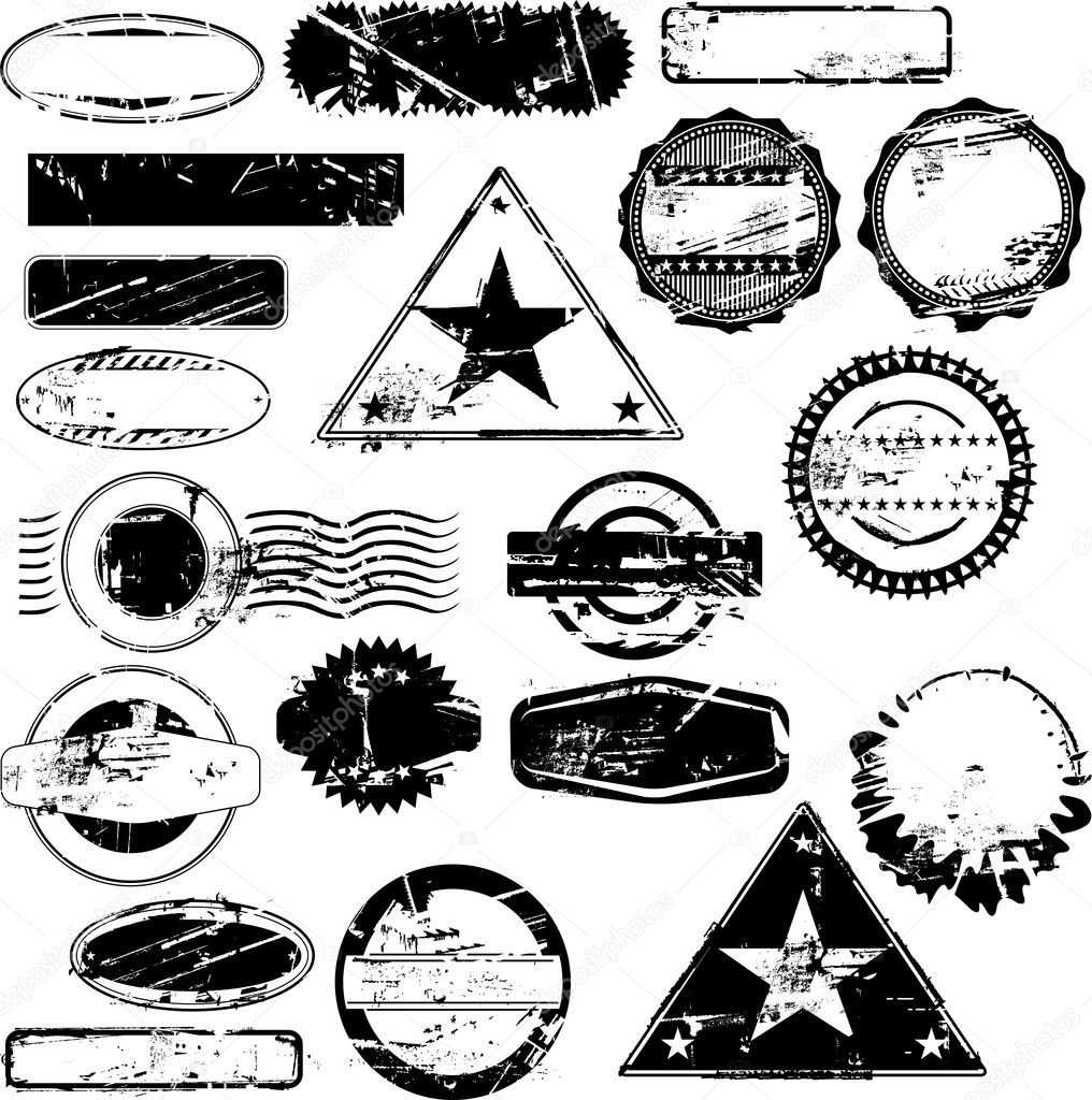 Vintage Rubber Stamp Collection - For Your Design, Scrapbook Royalty Free  SVG, Cliparts, Vectors, and Stock Illustration. Image 15356352.
