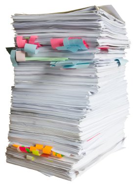 Stack of waste paper clipart