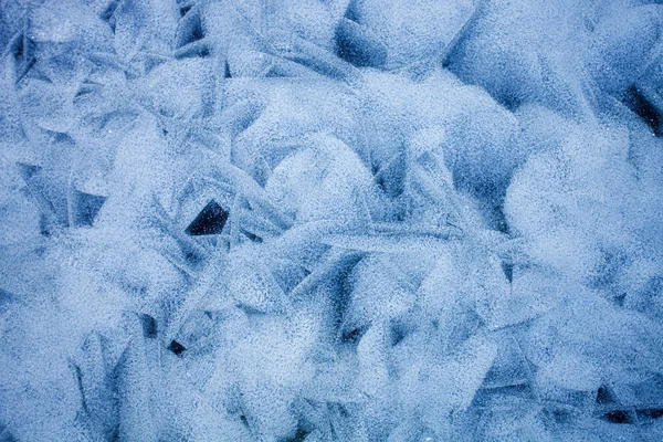 Textura de gelo do mar congelado — Fotografia de Stock