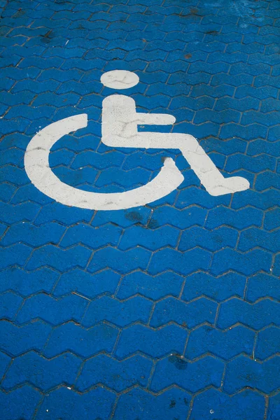 stock image Parkingspace for disabled