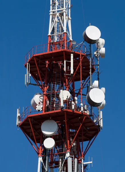 Modern communication antennas — Stock Photo, Image