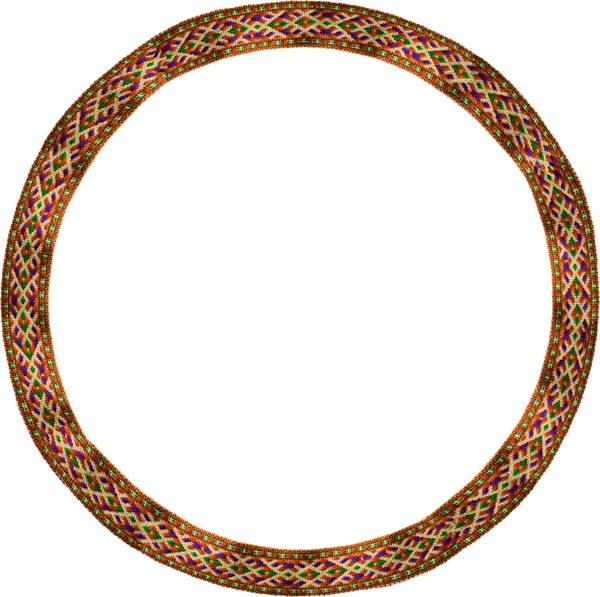 Folk circle frame — Stock Photo, Image