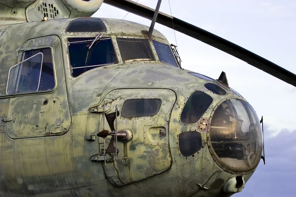 Helicóptero soviético velho — Fotografia de Stock