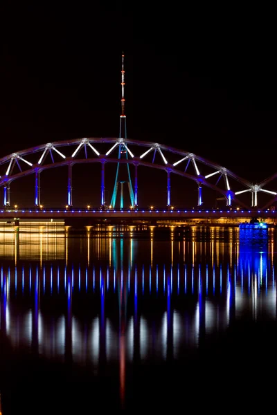 Riga puente ferroviario — Foto de Stock