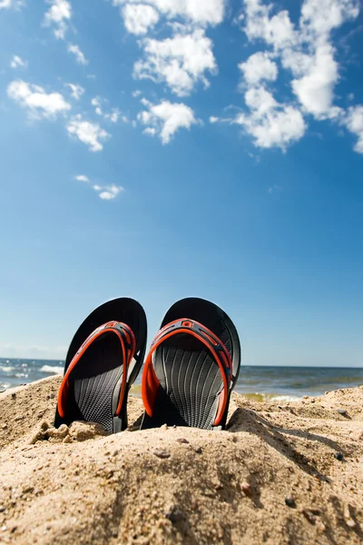 Pantofole da spiaggia — Foto Stock