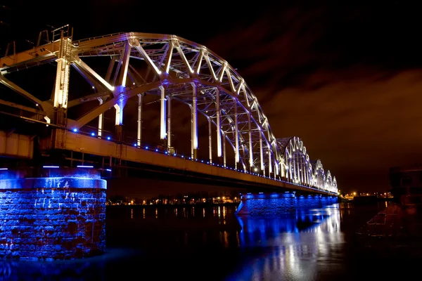 Riga Railway bridge — Stock Photo, Image