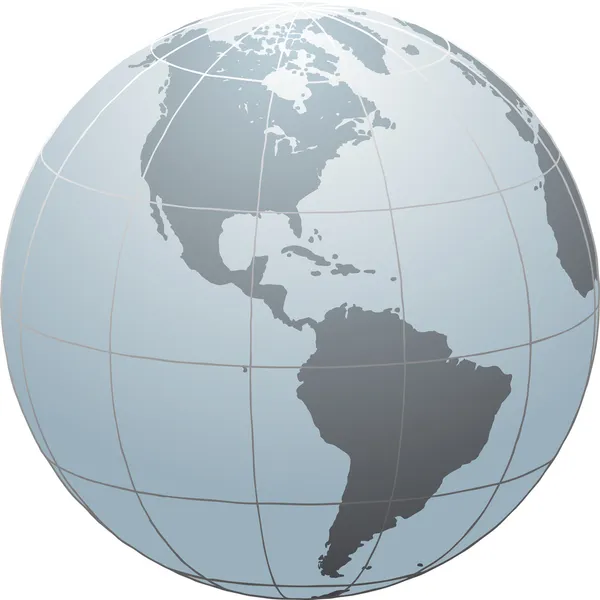 Globe_Sn_America — Archivo Imágenes Vectoriales