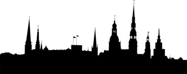 Riga panorama clipart