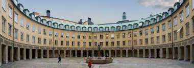 Courtyard in Stockholm clipart