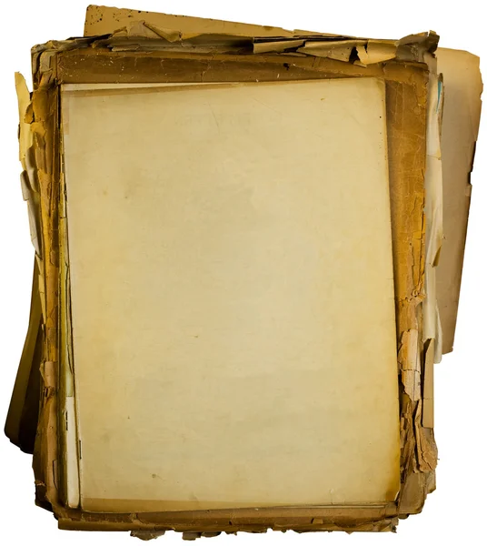 Стек старых пустых документов — стоковое фото
