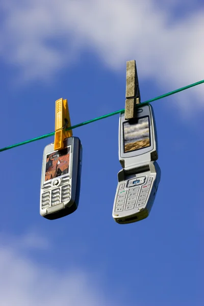 Δίκτυο των κινητών τηλεφώνων — Φωτογραφία Αρχείου
