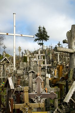 The Hill of Crosses in Lithuania clipart