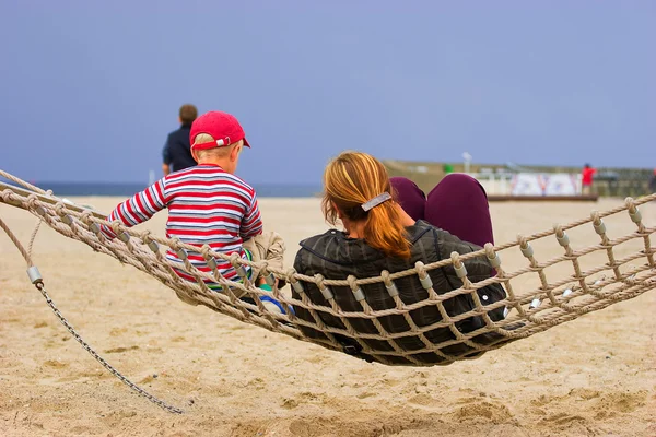 Stock image Mother and child in hammock