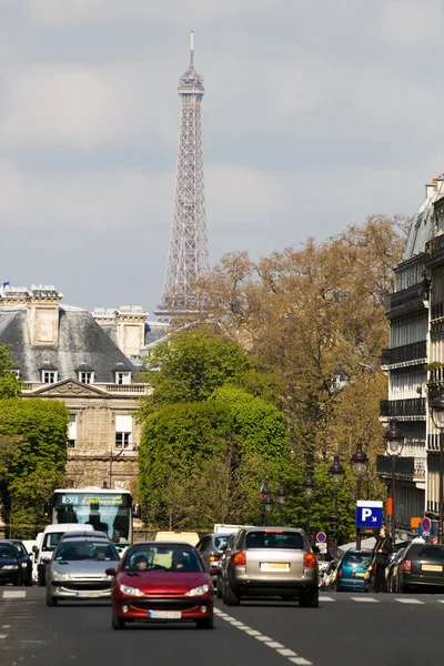 Straat in Parijs — Stockfoto