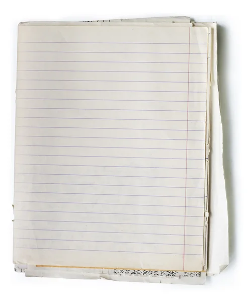 Oude nota boek — Stockfoto