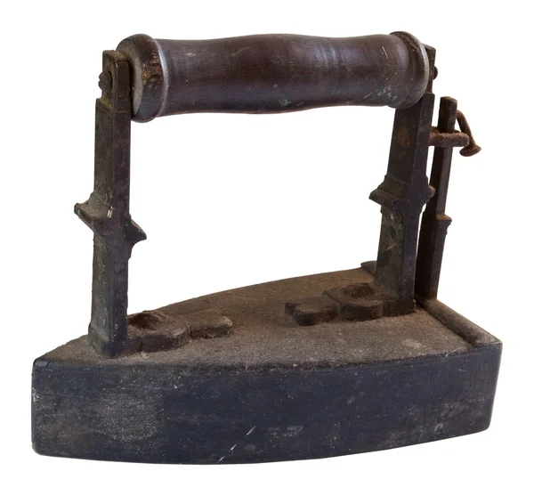 平らな鉄の古い木炭 — ストック写真