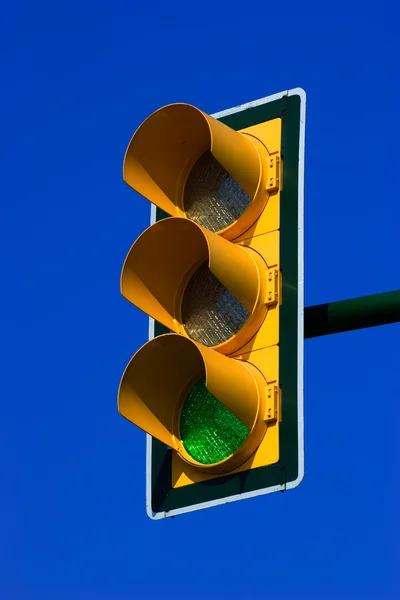 緑のトラフィック ライト — ストック写真