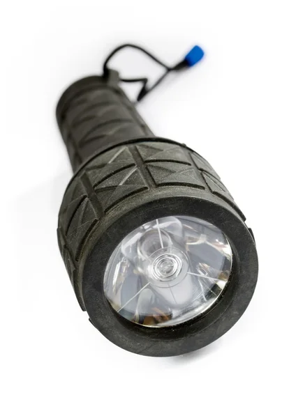 Черная резиновая фонарик — стоковое фото