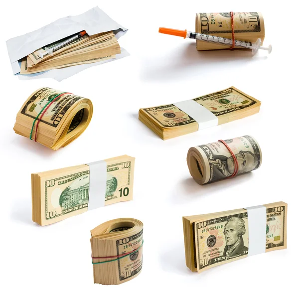 Samling av dollar — Stockfoto