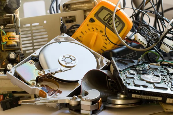 Old computer parts — Stock Photo, Image