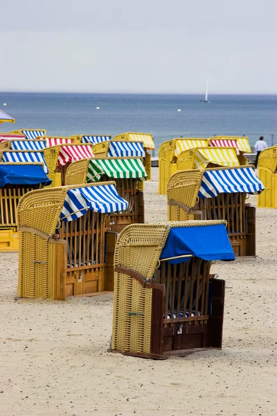 Cadeiras de praia na Alemanha — Fotografia de Stock