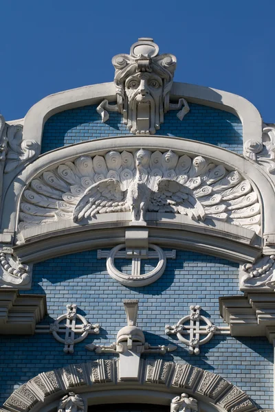 Detail of Art Nouveau building — Stock Photo, Image