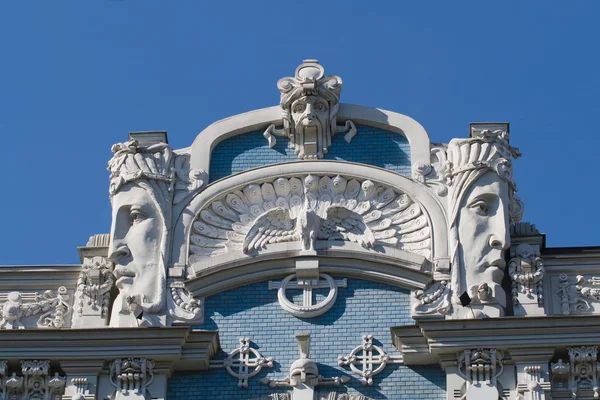 Detail of Art Nouveau building — Stok Foto