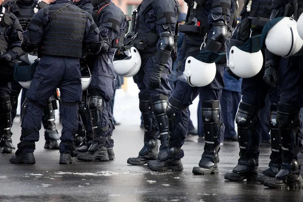 Policía antidisturbios — Foto de Stock