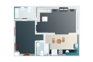 Room plan clipart