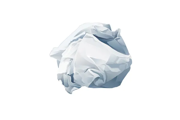 The crumpled paper - vector illustration Royalty Free Stock Illustrations