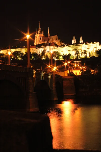 stock image Prague in the night