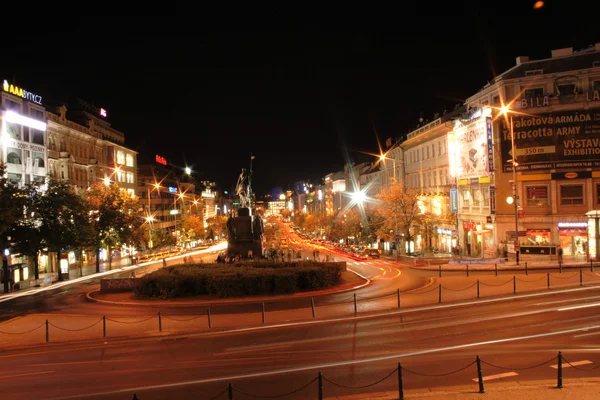Praga en la noche — Foto de Stock