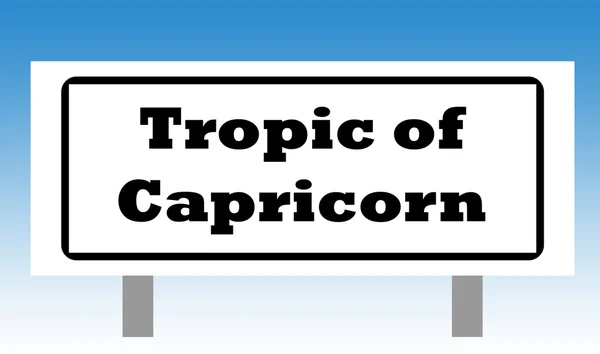 Tropic of Capricorn Sign — Stock Photo, Image